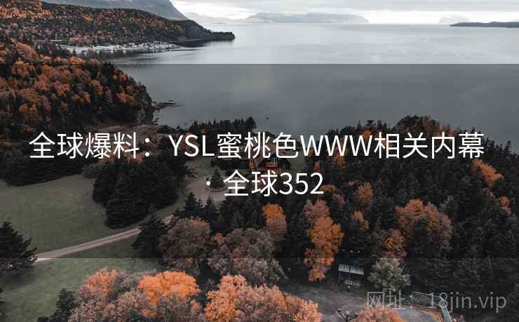 全球爆料：YSL蜜桃色WWW相关内幕 · 全球352  第1张