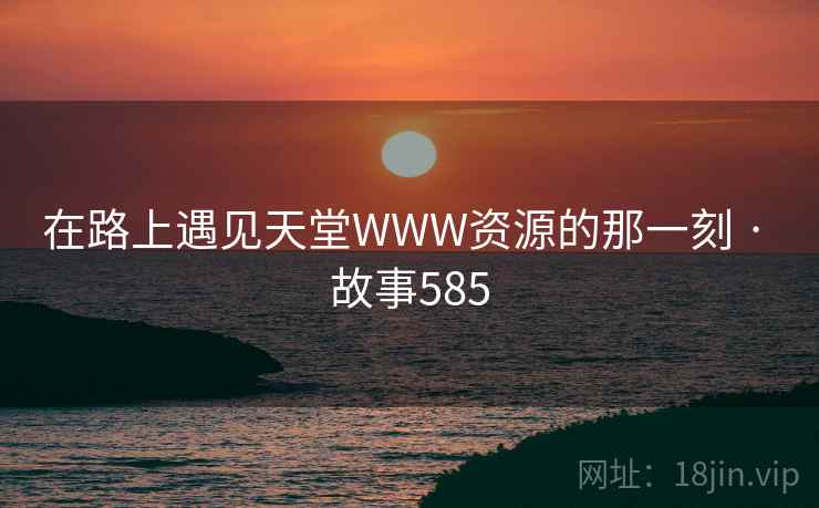 在路上遇见天堂WWW资源的那一刻 · 故事585