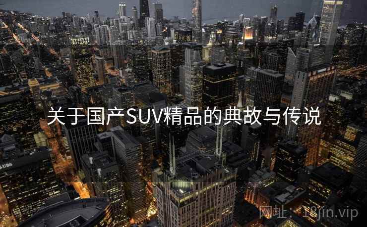 关于国产SUV精品的典故与传说  第2张
